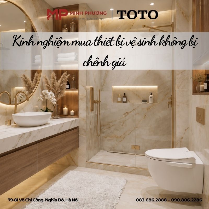 Kinh nghiệm mua thiết bị vệ sinh không bị chênh giá