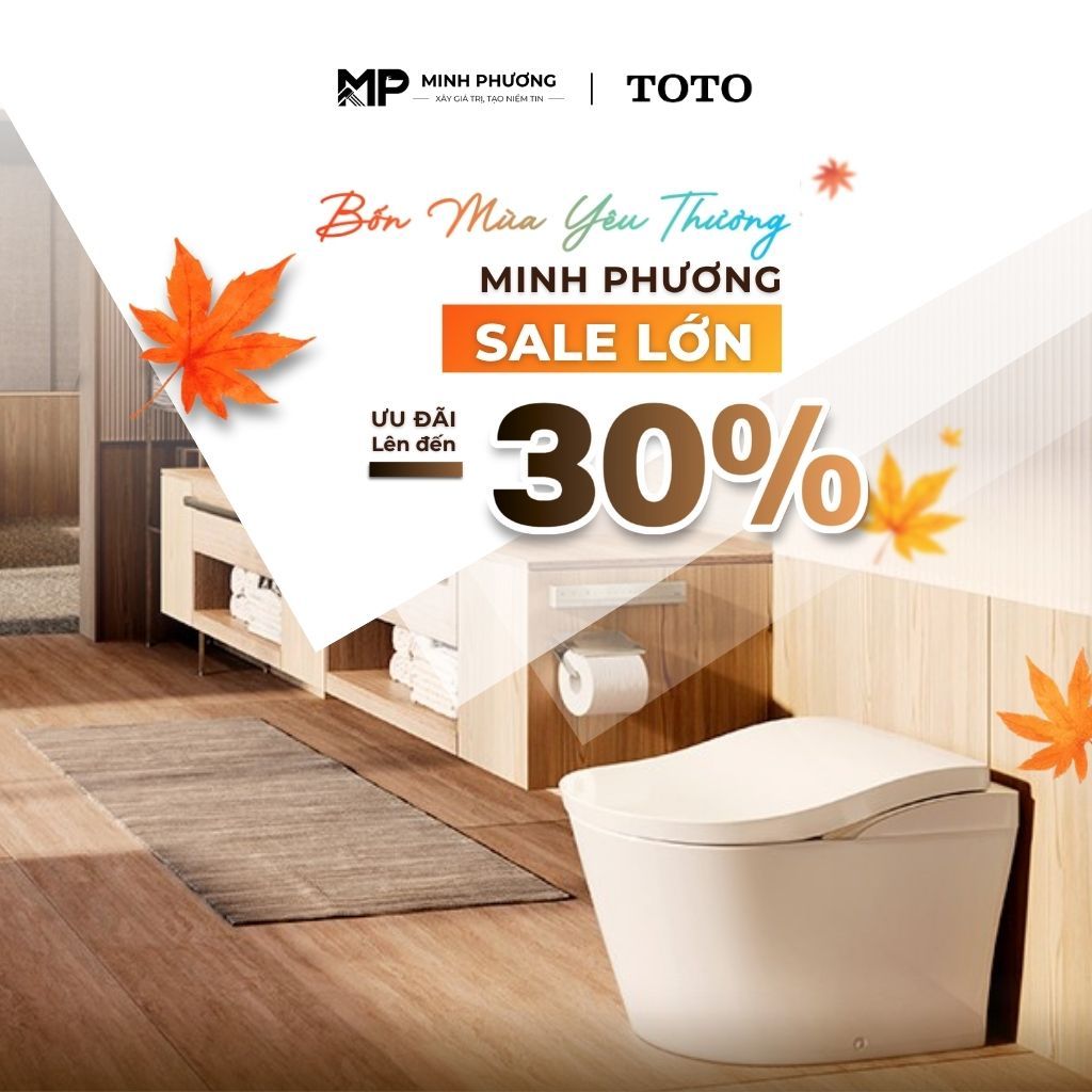 Bàn Cầu 1 Khối TOTO – Ưu Đãi Khủng Lên Tới 30% Khi Mua Kèm Nắp Rửa Điện Tử