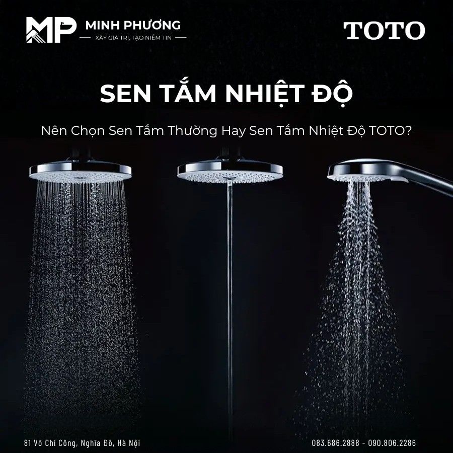 Nên Chọn Sen Tắm Thường Hay Sen Tắm Nhiệt Độ TOTO?