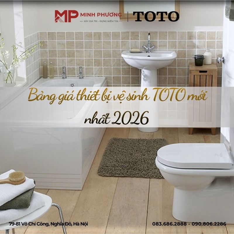 Bảng giá thiết bị vệ sinh TOTO mới nhất 2026