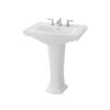 LW780J Chậu lavabo chân dài 3 lỗ TOTO LW780J/LW780FJ