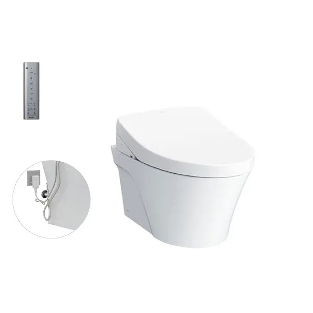 Bàn cầu treo tường nắp WASHLET TOTO CW822RA TCF4911Z WH172A MB170P#SS