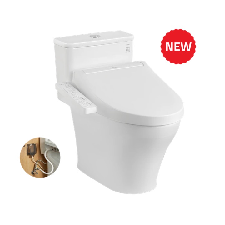 Bàn cầu 1 khối nắp điện tử TOTO MS857DW16