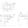 LW630JDW:F#ASB-ban-ve-ky-thuat Bản vẽ kỹ thuật Chậu lavabo đặt bàn TOTO LW630JDW/F#ASB