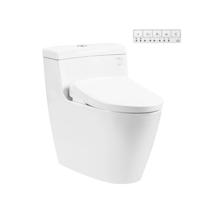 Bàn cầu 1 khối nắp điện tử TOTO MS636CDRW23