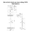 Sen cây nhiệt độ TOTO TBW14WC0A Dòng G 4 Phím